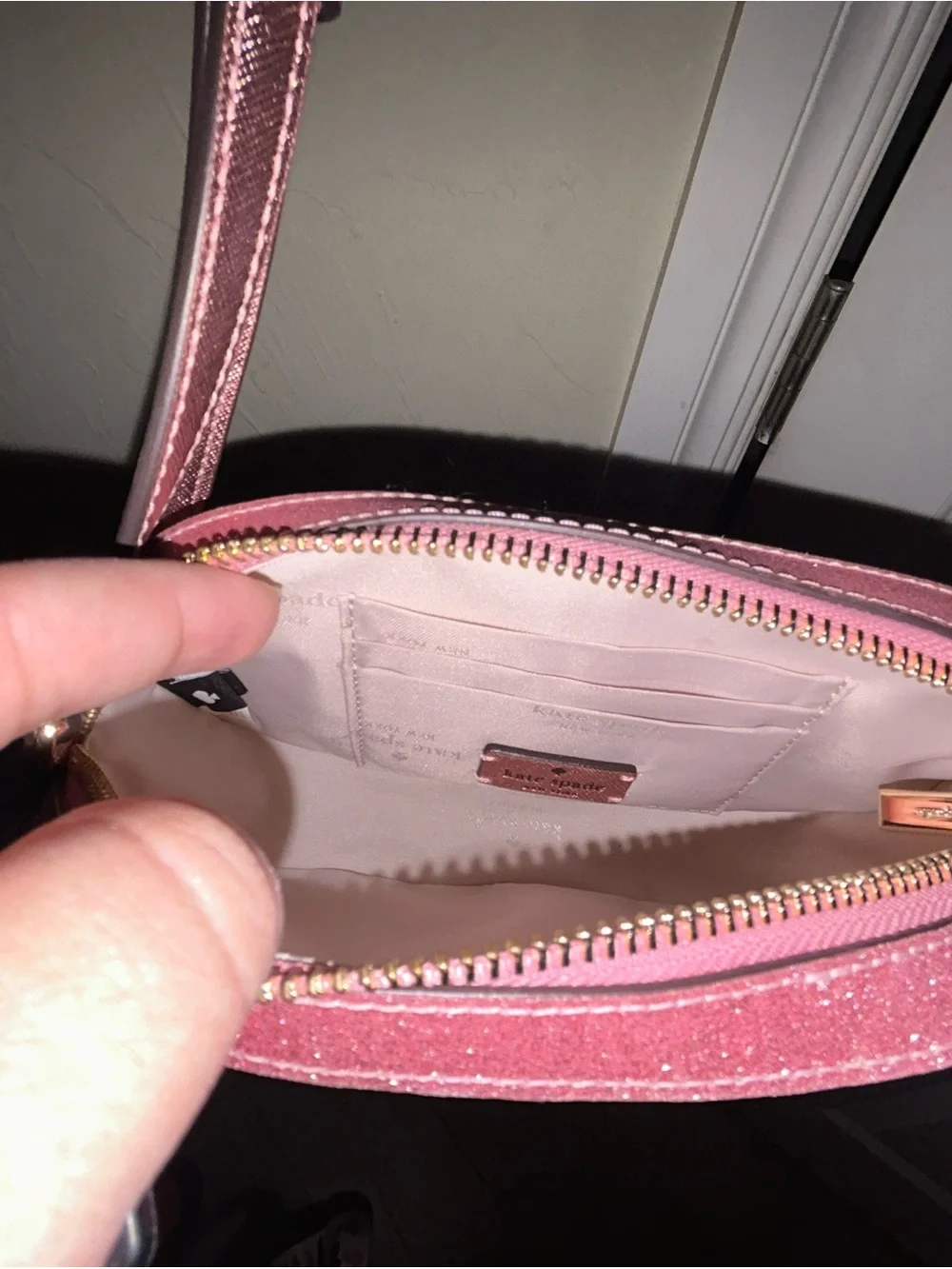 kate spade Glitter Crossbody Bag in Pink
